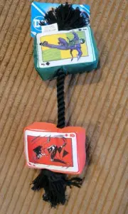 DC Comics Joker & Harley Quinn Rope Tug Dog Toy Fetch Brand New NWT