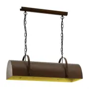 Derrhurst 3 Light Pendant Brown Steel - 49702N