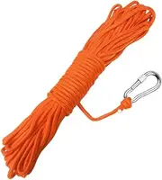 BeGrit Floating Rope Anchor Mooring Rope Multifunction Rope Kayak Canoe Tow Throw Line with Aluminum D-Ring Locking Carabiner for Boat Camping Awning Tent Canopy