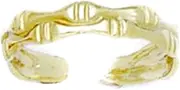 [JewelryWeb] 14k Yellow Gold Adjustable Beautiful Engraved Body Jewelry toe ring-toe ring for Women