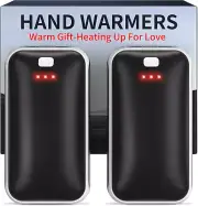 2in1 Rechargeable Electric Hand Warmers Reusable Portable Pocket Heater 2000 mAh