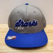 *NWT* NSU SHARKS Russell Gray/Blue NCAA Adjustable Snapback Hat (OSFM) *SCARCE*