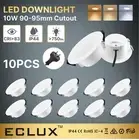 10PCS LED Downlights 90mm 10W Non-Dim CCT Changeable IP44 Downlight for Bedroom