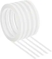 uxcell 5 Pack Whiteboard Tape, 7mm 1/4" Width Art Tape Dry Erase Board Pinstripe Thin Tape for Graphic Chart Grid Drafting Electrical Marking, White