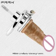 Stainless Steel Chastity Cage with Strap Harness Belt Lock Realistic Peni Rings
