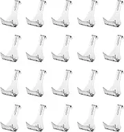 20PCS Rail Molding Hook, YEESON Heavy Duty Picture Rail Hooks Photo Frame Molding Hangers for Art Exhibition Rail Picture Hanging,Hanging Clothes Keys Holder,Bedroom Beads Curtains Hanger