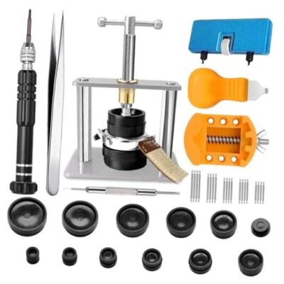 Watch Repair Kit, GLDCAPA Watch Press Tool Set, Watch Case Opener, Watch