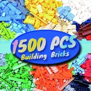 1500 Pieces Building Bricks, Classic Bulk Small Blocks, Classic Building Bricks