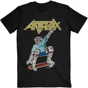 [Anthrax] Unisex Adult Spreading Skater Notman Vintage Cotton Back Print T-Shirt
