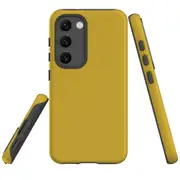 For Samsung Galaxy S23 Case Shielding Cover, Metallic Gold