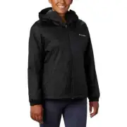 Columbia V1415 Womens Black Switchback Sherpa-Lined Hooded Jacket Size M