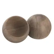 2Pcs Wood Essential Oil Diffuser Black Walnut Wobble Aroma Diffuser for Car Home