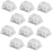 FUNNETOYU 10Pcs Keycap for Mechanical Keyboard Non Printed Transparent Keycaps Smooth Touch for Gaming and Great Present for Keyboard Enthusiasts