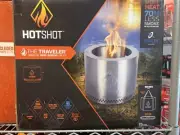 GHP Group HotShot Traveler Wood Burning Firepit 15in Diax12 1/2inH