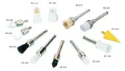TPC Dental PB-340 Latch Polishing Brushes, Pointed White 144/Bx