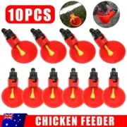 10x 20x Automatic Cups Chicken Waterer Poultry Chook Bird Water Feeder Drinker W