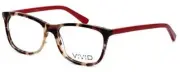 Calabria Vivid 848 Designer Reading Glasses in Demi-Red +1.25
