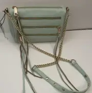 Rebecca Minkoff Solstice HS35IFCX02 mini five zip Authentic MESSENGER BAG ALOE