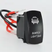 BLUE BACKLIF "BUMPER LIGHT BAR" Rocker Switch For UTV Polaris RZR Ranger DASH