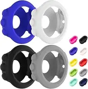 4 Pcs Silicone Watch case Cover & 10 Pcs Anti-Dust Plugs for Garmin Fenix 5X, AFUNTA Soft Silicone Protective case and Charger Port Protectors for Fenix 5X and Fenix 5X Plus