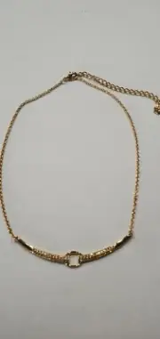 Touchstone Crystal by Swarovski Golden Connection Necklace 1675N NIB