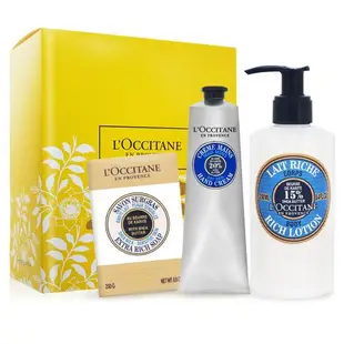 LOCCITANE 歐舒丹 乳油木保濕沐浴保養禮盒組[身體乳+護手霜+牛奶皂]