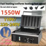 50-300℃ 1550W Waffle Pine Tree Pancake Non-stick Maker Heating Cake Machine New