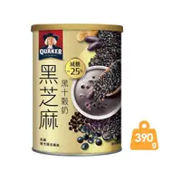 在飛比找ETMall東森購物網優惠-【QUAKER 桂格】桂格黑芝麻黑十穀奶 390g/罐(新升