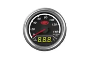 SAAS 2 in 1 Digital Analogue Dual Face Trax Gauge Oil Pressure and Water Temp