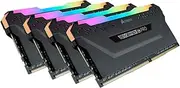 Corsair Vengeance RGB PRO 128GB (4x32GB) DDR4 3200MHz C18 1.35V 288Pin DIMM XMP 2.0 Anodized Aluminum Desktop Gaming Memory
