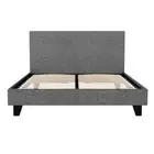 Bed Frame Double Size Grey NEO Modern Stylish Bedroom Furniture Sleep Comf GY-AB