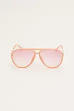 Pink Top Bar Fashion Glasses