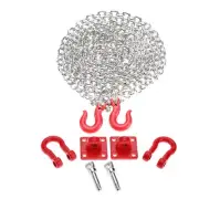 RC 1/10 Scale Alloy Hitch Tow Shackles Hooks Set For RC Model Car Crawler WP