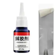 Super Glue Remover, 20g Multifunctional Glue Remover for Nail Glue, Metal, Glass