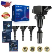 Efficient 4-Pack Car Ignition Coils for Hyundai Models - Easy Bolt-On Install