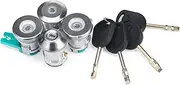 8Pcs Rear Door Boot Ignition Lock Barrel with 4 Keys Replacement, for Ford, for Falcon, EA EB ED EF EL car Door Lock