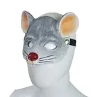 Prop Mouse Masks Mouse Face Cover Half Face Mask Halloween Masks 3D Animal Mask