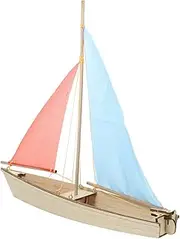 BRIGHTFUFU 1set Assembled Sailing Model Sailboat Boat Ship Boys Craft Cruise Kit Boats Puzzle Kits Handcraft Ship Mold Sailboat DIY Mold Wood