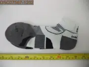 Balega Enduro Men's V-Tech Arch Support System Socks, Large, Low Cut, White/Grey