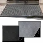 Induction Hob Safety Mat 71x50cm Black Silicone Cooktop Protector Cover