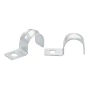 35/64" EMT One Hole Strap Pipe Strap Zinc-Plated Steel Reinforced Rib 50PCS