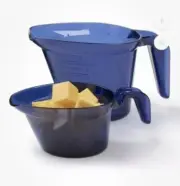 TUPPERWARE MICRO PITCHER JUG SET - BLUE - BNIP - Set Of 2
