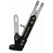 Universal Motorcycle Stand Adjustable Non-Slip Motorbike Side Stands Motorbike Accessories Foot Kickstand Engine Side Bracket - Silver Other Car Repla