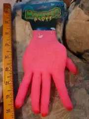 Childs Pink Zombie Glove Right Hand Undead Monster Halloween Costume Accessory