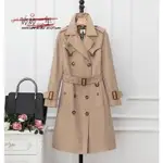 二手特价出BURBERRY 博.柏利 ISLINGTON 80279471 經典風衣 防水外套 全新 女生衣服