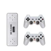 Game Stick, HD 4K 128G Double Arcade Game Console Built-in 10,000 Games 9 Classic Emulators, with Dual 2.4G Wireless Controllers