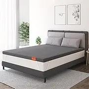 Sweetlove 8cm Queen Size Mattress Topper, Gel Memory Foam Bedding Pads for Back Pain, Non-Slip Design with Removable and Washable Skin-Friendly Bamboo Cover, CertiPUR-US Certified