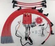 small cap PONTIAC 389-400-455 PRO SERIES Red HEI Distributor & Spark Plug Wires