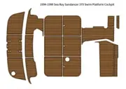 1997 Sea Ray Sundancer 370 Swim Platform Cockpit Pad Boat EVA Teak Decking Floor