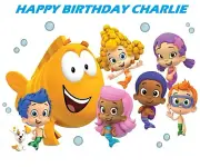 Bubble Guppies Edible Cake Topper Decoration